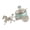 Blue, variant on Alloy Seasoning Container Showcasing Carriage Embossing Design Antique Sugar Jar Condiment Bowl For Homes Kitchen Use