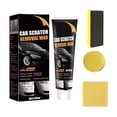 thumbnail image 2 of Kit de cera reparadora de rayones de pintura para automóviles con pasta pulidora, 120 ml, para superficies de plástico, vinilo, caucho y cuero. Incluye ceras, esponjas y papel de lija., 2 of 9