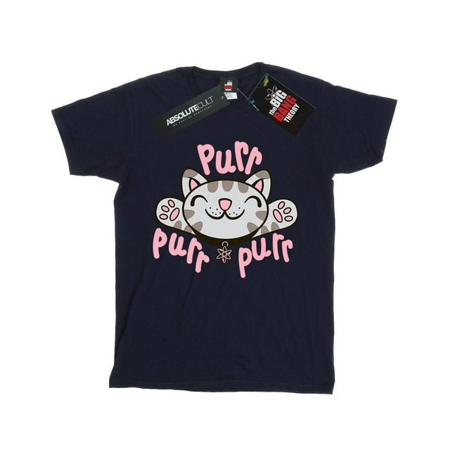 Big Bang Theory T-Shirt en Coton pour Filles Soft Kitty Ronron