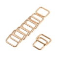 thumbnail image 4 of Uxcell Metal Rectangle Buckles 25x20mm Inside Dimension for Bags Belts DIY Accessories Gold Tone, 20pcs, 4 of 5