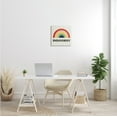 thumbnail image 2 of Indoorsy Text Retro Pop Rainbow over Neutral Art for Kids Gallery-Wrapped Canvas Print Wall Art, 17x17, 2 of 6