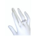 thumbnail image 3 of 3.75 ct Three Stone CZ Women's Wedding Engagement Ring Set Sterling Silver, 3 of 5