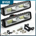thumbnail image 1 of 18w 12v 16led Headlights Universal Fog Lights Super Bright Durable Led Work Lights Car Accessories Car Lights Portablewhite6500K He Qiyong unisex, 1 of 1