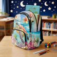 thumbnail image 3 of Yuyamidu Sea Turtle 4Pcs Backpack Set for Kids Teens Elementary Middle School Bookbag with Lunch Box Pencil Case Water Bottle Bag 17 Inch School Bag for Boys Girls Travel Daypack, 3 of 7