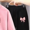 thumbnail image 4 of HCNTES Baby Girl Clothes Winter Girls Outfits Bow Printed Sweatshirt Pants Toddler Girls Clothes Birthday Baby Winter 2 Pieces Outfits, 4 of 5