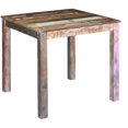 thumbnail image 1 of vidaXL Dining Table Solid Reclaimed Wood 80x82x76 cm, 1 of 5