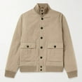 thumbnail image 5 of Fgnfyis Mens Winter Coat Autumn Winter Pocket Short Ribbed Panel Design Long Sleeve Stand Collar Jacket Jackets for Men Khaki XXL, 5 of 6