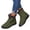 Green, variant on Women's Slip on Ankle Boots, Warm Fleece Lined High Top Snow Boots with Thick Non Slip Sole, Cozy Winter Footwear for Cold Weather Outdoor Daily Wear