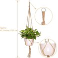thumbnail image 2 of Macramé con cuerda colgante para maceta, colgador para plantas, decoración de jardín (2 uds.), 2 of 5