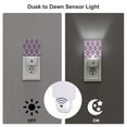 thumbnail image 3 of Salouo Violets Flowers for Night Lights Plug into Wall 1 Pack, 0.5W Plug in Night Light with Dusk-to-Dawn Light Sensor LED Nightlight for Bathroom, Adult, Hallway-US, 3 of 7