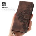 thumbnail image 5 of Nalacover Case for Samsung A22 5G, PU Leather Wallet Phone Crossbody Flip Case with Credit Card Holder and Shoulder Wrist Strap Magnetic Stand Shockproof Cover for Samsung Galaxy A22 5G, Brown, 5 of 16