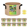 thumbnail image 1 of Macetas de tela no tejida Grow Bags iPower de 5 galones, paquete de 10 unidades, color canela, 1 of 6