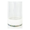 thumbnail image 5 of White Marble Rainbow Pearl Hurricane Candle Holder, 5 of 5