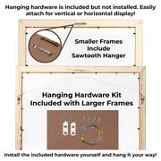 39x14 Frame Black Real Wood Picture Frame Width 0.75 inches | Interior Frame Depth 0.5 inches |