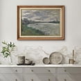 thumbnail image 2 of IDEA4WALL Premium Frame Wall Art Storm Cloud Sky Over Pastel Lake Landscape Print Impressionism Nature Wilderness Farmhouse Wall Decor Rustic Famous Fine Art for Bedroom, Office - 26"x36" Natural, 2 of 5