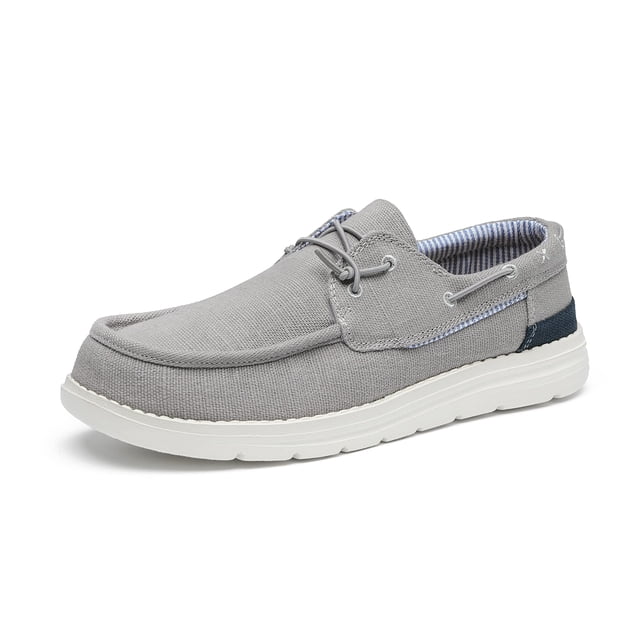 Mocasines Casual Tipo Náutico para Hombre Bruno Marc Gris Talla 9.5