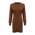 thumbnail image 5 of Prolriy Robes Chandail pour Femmes 2025 Robe Chandail Longue Décontractée Tendance pour Femmes Col Roulé Manches Longues Tricot Extensible Élastique Ajusté Robe Chandail Moulante pour Femmes F TTG, 5 of 5