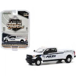 Greenlight 46040A 2016 Chevrolet Silverado 3500HD Dually Crane Truck White Dually Drivers Series 4.16 4 Diecast Model Car