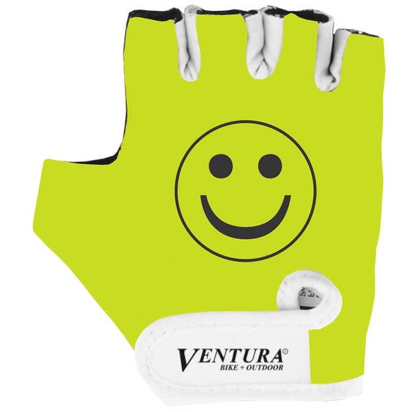 Ventura Kids Mix K Smile Half-Finger Glove, Small, Yellow