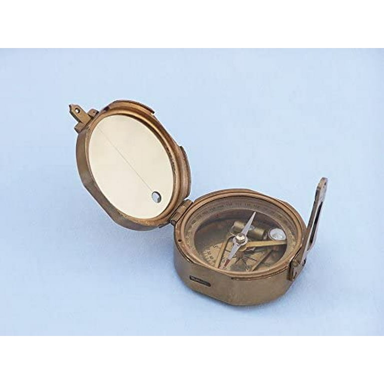 Cheap Stanley London Antique Brass Brunton Nautical Pocket Compass