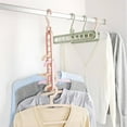 thumbnail image 4 of CCOCC Space Saving Hangers Saves Closet Space Efficiently Closet Hangers,Sturdy Design for Hanging Multiple Garments Plastic, 4 of 5