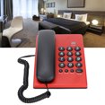 thumbnail image 6 of Desktop Landline, Last Number Redial Corded Telephone  For Office For Home Red, 6 of 8