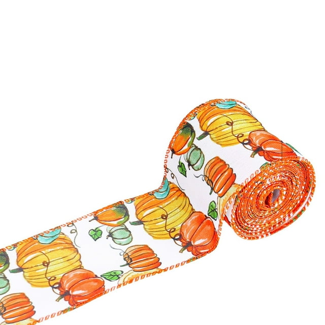 Event Party Decor Autumn Theme Ribbons Wired Burlap Ribbon Fall Wired Ribbon Burlap Wired Ribbon Fall Leaves Ribbon Maple Leaves Ribbons Present Ribbon Wrapping Ribbons Gift Ribbon