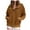 Coffee, variant on Corduroy Hooded Jackets Casual Zip Up Sweatshirt Jacket Winter Coat Hoodies with Pockets (AG, XXL)