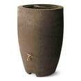 thumbnail image 1 of Algreen Plastic Rain Barrel, 50 Gal Rainwater Collection Drum w/Spigot, Athena, Brownstone, 1 of 11