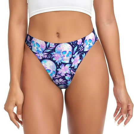 Sigee crystal Skull flower leaf for Women s G-String Panty  Low Rise  Soft Lace Perfect for Everyday Wear or Special Occasions-3X-Large
