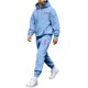 thumbnail image 2 of Ceisia Men's Loose Fit Heart Print Hooded Sweatshirt & Jogger Set - Warm Stretch Casual Two-Piece Tracksuit Gifts, 2 of 5
