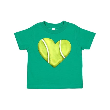 

Inktastic Tennis Ball in Heart Gift Toddler Boy or Toddler Girl T-Shirt