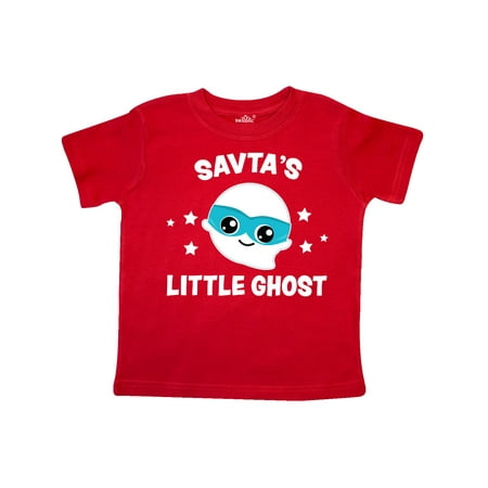 

Inktastic Cute Savta s Little Ghost with Stars Gift Toddler Boy or Toddler Girl T-Shirt