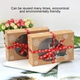 thumbnail image 2 of 6 Pieces/set Christmas Gift Boxes Kraft Paper Window Party Decorations Rectangular Packaging New Year Atmosphere Wrapping, 2 of 8
