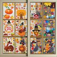 thumbnail image 4 of Thanksgiving Turkey Sticker Pumpkin Maple Leaf Fruit Static StickerBQ060, 4 of 5