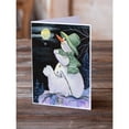 thumbnail image 2 of Snowman with Westie Greeting Cards and Envelopes Pack of 8, 2 of 2