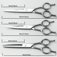 thumbnail image 2 of 7 inches Pet Grooming Scissors Kit, 5-in-1 Stainless Steel Scissors for Cats Dogs for Hair Trimming, 2 of 6