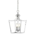 thumbnail image 2 of JONATHAN Y Camden 10" 3-Light Iron Classic Midcentury Pendant Lantern, Chrome, 2 of 8