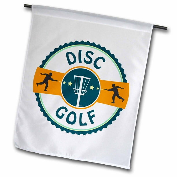 3dRose Disc Golf silhouette of putters throwing at a disc golf basket