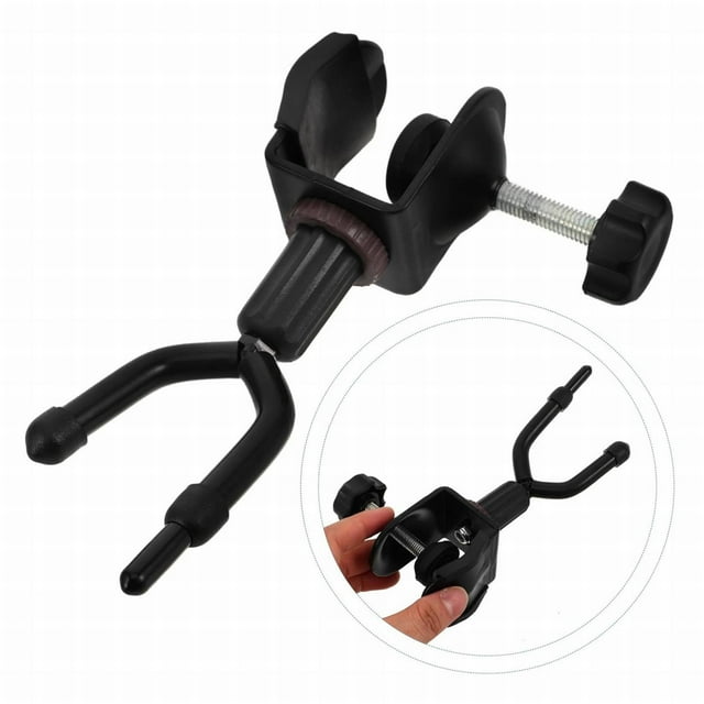 Plertrvy Support de Violon Noir pour Supports de Musique Affichage Sécurisé Support de Violon Accessoires Polyvalents pour Performance pour Écoles de Musique, Clip d'Instrument de Musique, Support de Rangement