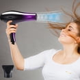 thumbnail image 4 of Zzbeans 110V Hair Dryer, Professional Salon Hair Dryer with Concentrator, 5 Heat Settings Fast Drying Blow Dryer for Women Men Home Travel Gym, Purple, 4 of 7