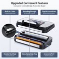 thumbnail image 5 of Beelicious 10-in-1 Vacuum Sealer Machine, 95000Pa Powerful Suction, Stainless Steel, Double Heat Seal & Pump, Built-in Cutter, Food Preservation, 110V-130V US Plug, 5 of 9