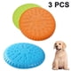 thumbnail image 1 of Paquete de 3 discos voladores para perros, disco volador para perros, juguetes duraderos para perros, platillo volador flotante de goma natural para piscina de agua y playa Adepaton 2035150, 1 of 9
