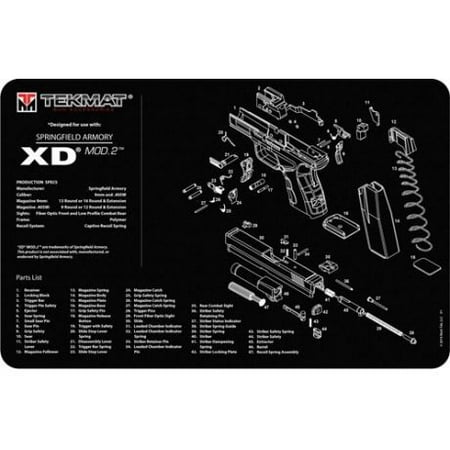 Shooting Mat - TekMat Pistol Mat for Springfield XD Mod 2, 11