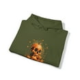 thumbnail image 4 of Pumpkin Skull Dot Day Unisex Heavy Blend™ Hooded Sweatshirt, 4 of 9