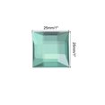 thumbnail image 2 of Unique Bargains Acrylic Flat Back Rhinestones Square Artificial Gemstone for Crafts Jewelry Making Deep Green, 2 of 5