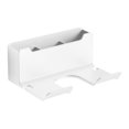 thumbnail image 2 of Vogacara Soporte para soplador de cabello de montaje en pared Estante liso moderno para teléfonos Salón Hogar Blanco Cuidado del cabello Blanco, 2 of 5