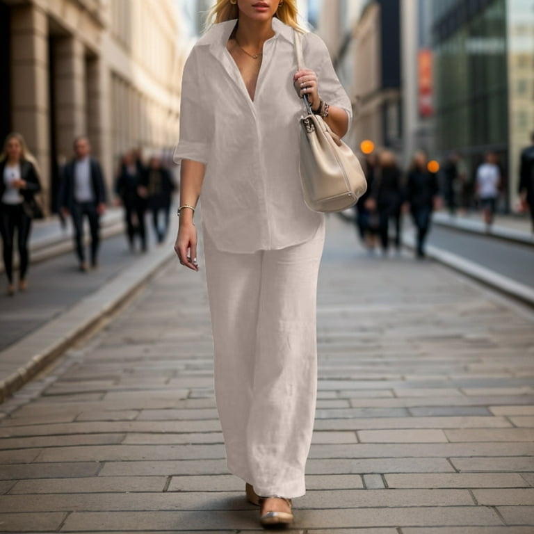 Pants outfit for summer wedding hot sale