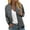 Grey-e, variant on Women's Jackets Solid Windbreaker Floral Print Long Sleeve Stand Collar Baseball Casual Bomber Outwear Jacket