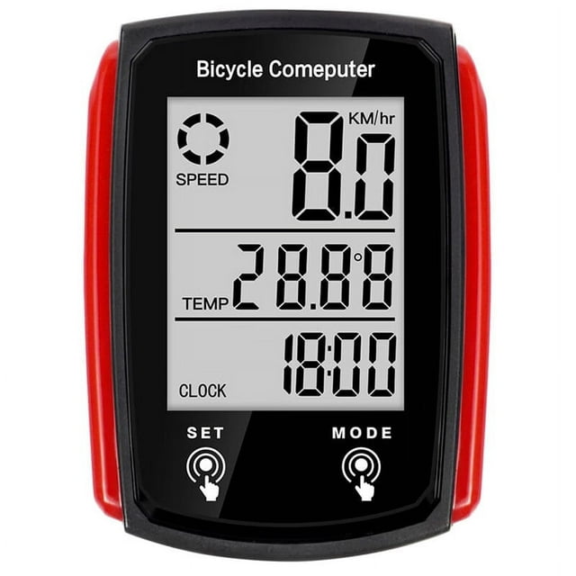 Bicycle Speedometer and Odometer Wired Waterproof Cycle Bike Computer with LCD